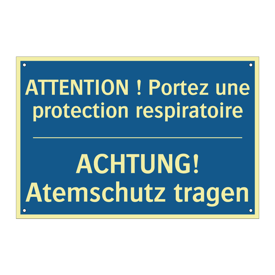 ACHTUNG! Atemschutz tragen - ATTENTION ! Portez une protection  /.../