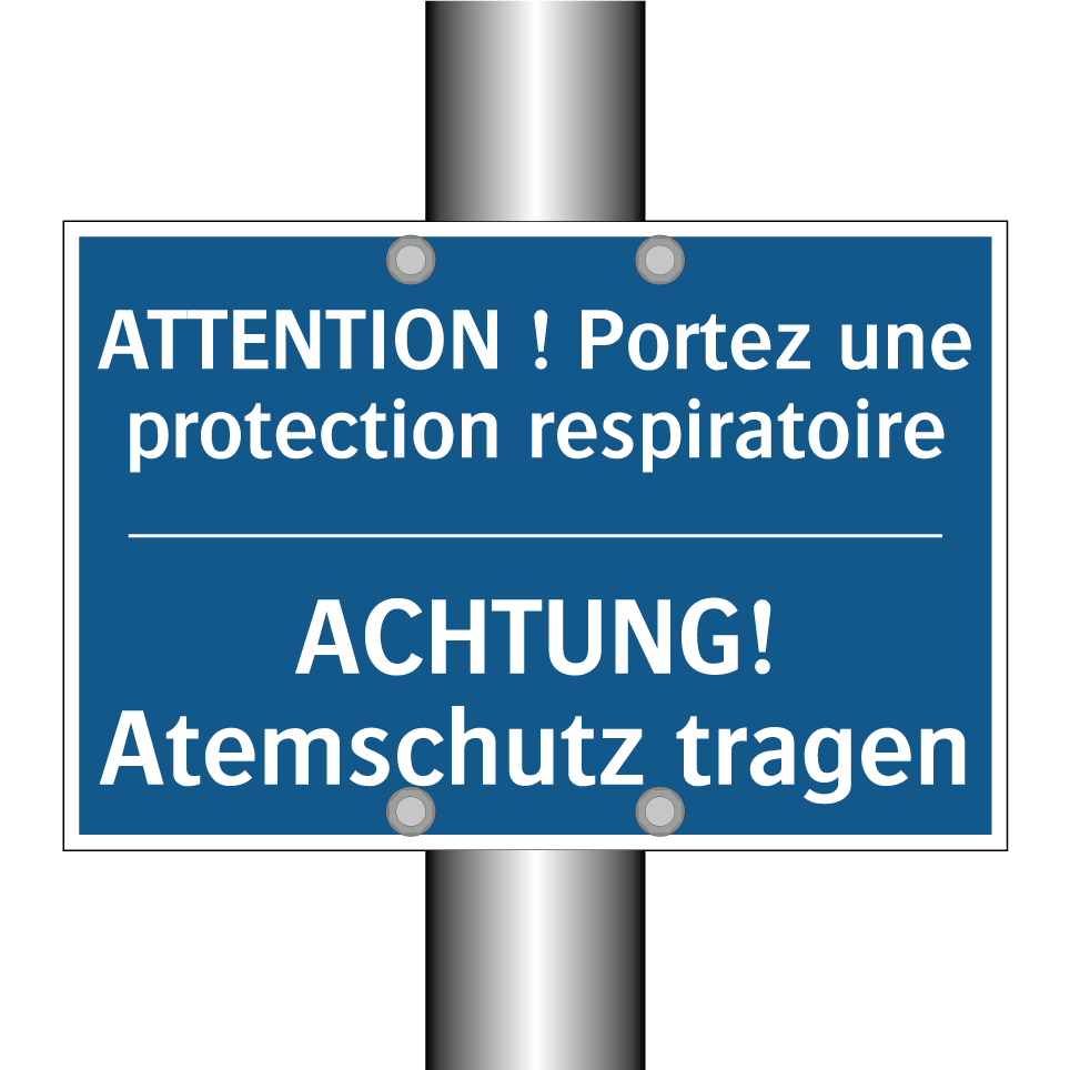 ACHTUNG! Atemschutz tragen - ATTENTION ! Portez une protection  /.../