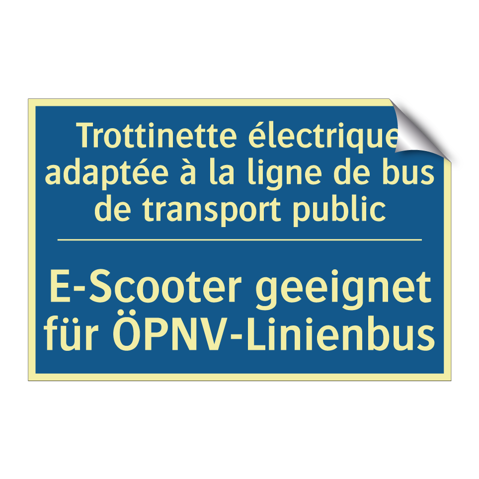 E-Scooter geeignet für ÖPNV-Linienbus /.../ - Trottinette électrique adaptée  /.../
