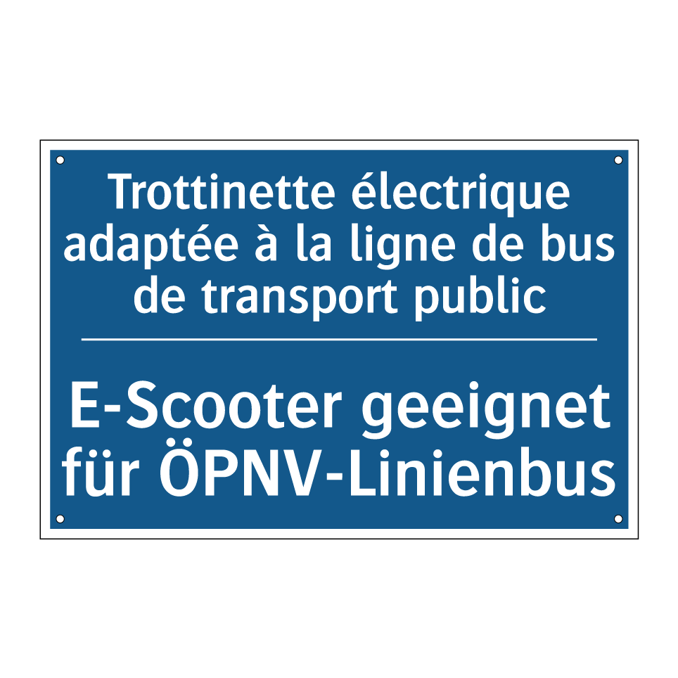 E-Scooter geeignet für ÖPNV-Linienbus /.../ - Trottinette électrique adaptée  /.../