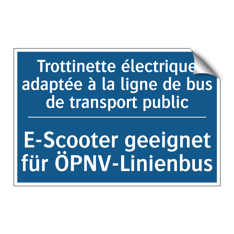 E-Scooter geeignet für ÖPNV-Linienbus /.../ - Trottinette électrique adaptée  /.../