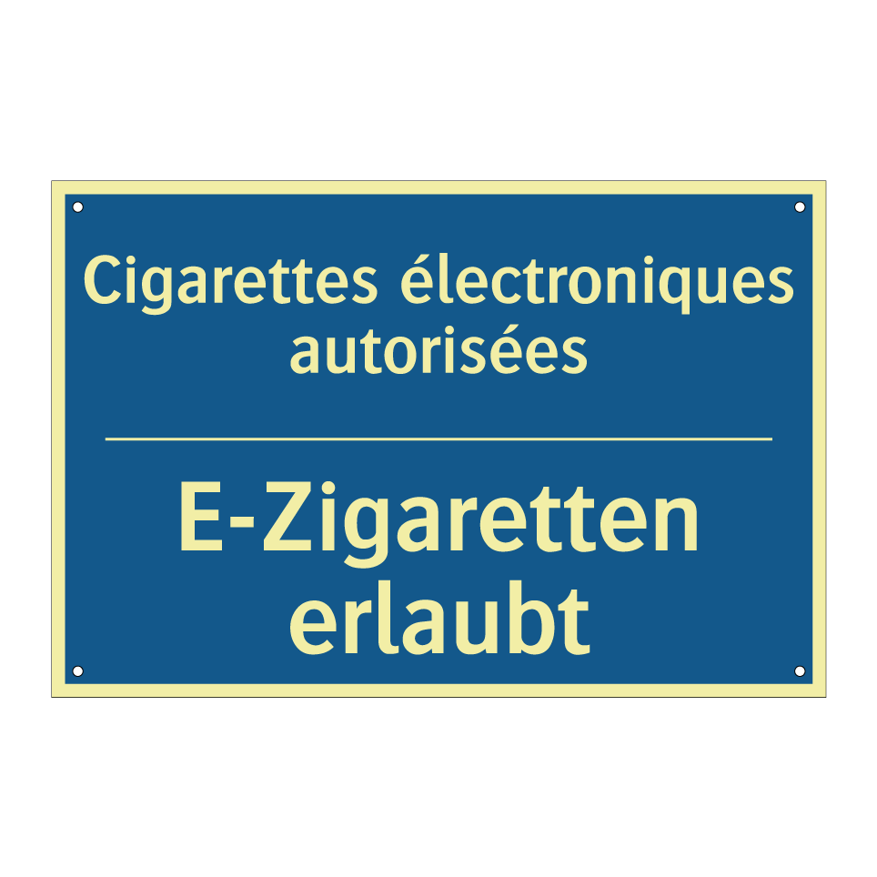 E-Zigaretten erlaubt - Cigarettes électroniques autorisées /.../