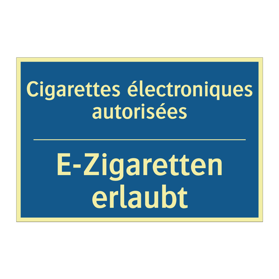 E-Zigaretten erlaubt - Cigarettes électroniques autorisées /.../