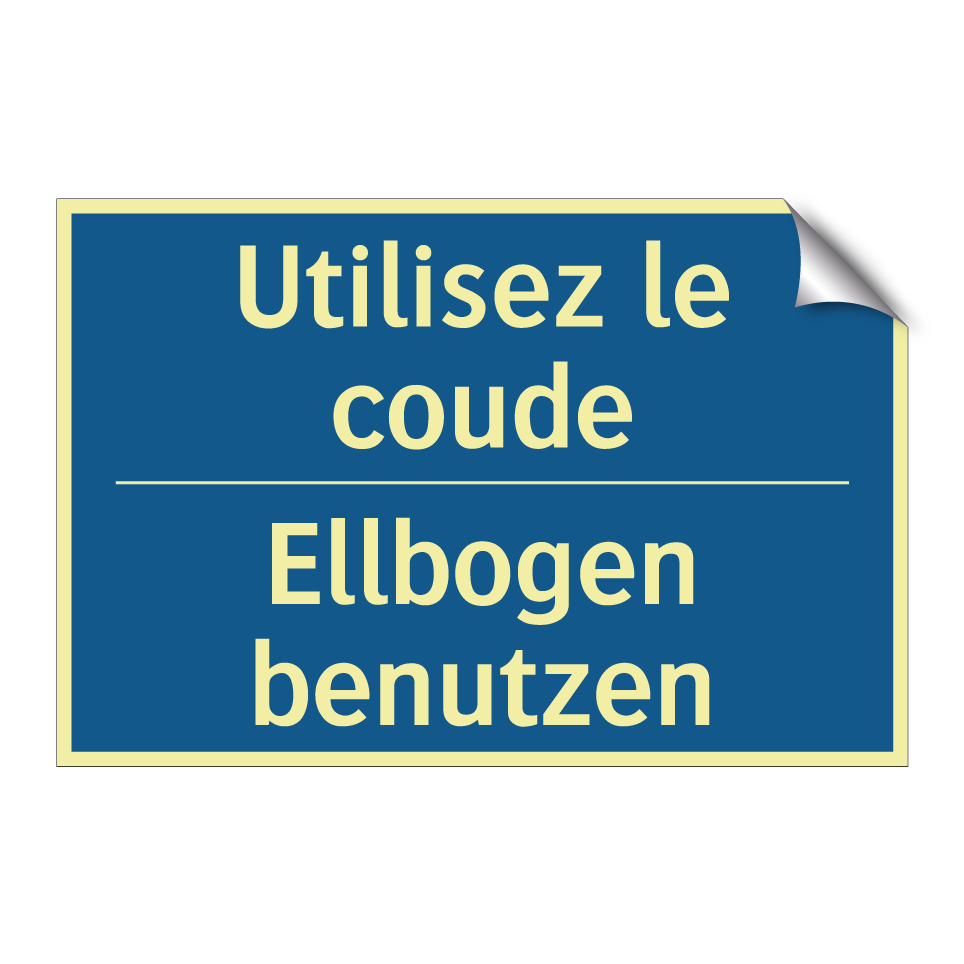 Ellbogen benutzen - Utilisez le coude