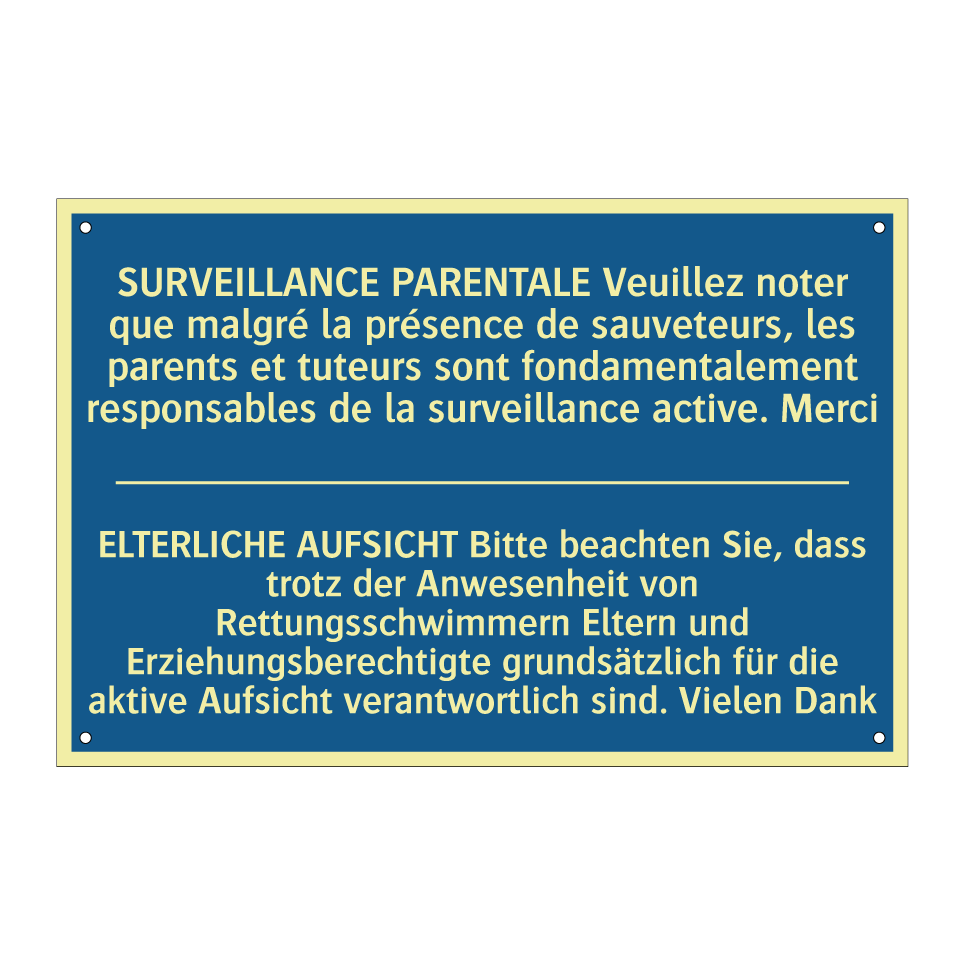 ELTERLICHE AUFSICHT Bitte beachten  /.../ - SURVEILLANCE PARENTALE Veuillez  /.../