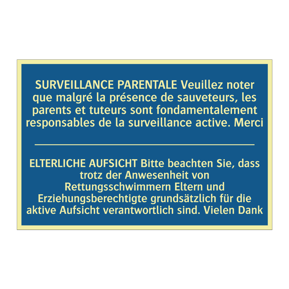 ELTERLICHE AUFSICHT Bitte beachten  /.../ - SURVEILLANCE PARENTALE Veuillez  /.../