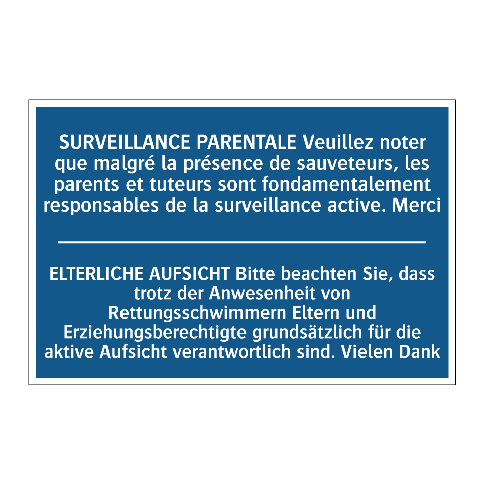 ELTERLICHE AUFSICHT Bitte beachten  /.../ - SURVEILLANCE PARENTALE Veuillez  /.../