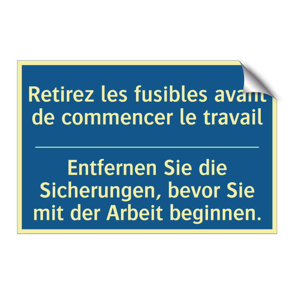 Entfernen Sie die Sicherungen,  /.../ - Retirez les fusibles avant de  /.../