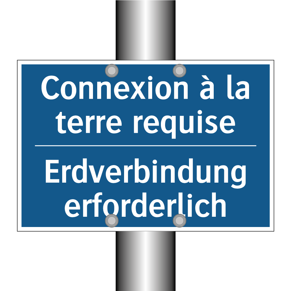 Erdverbindung erforderlich - Connexion à la terre requise