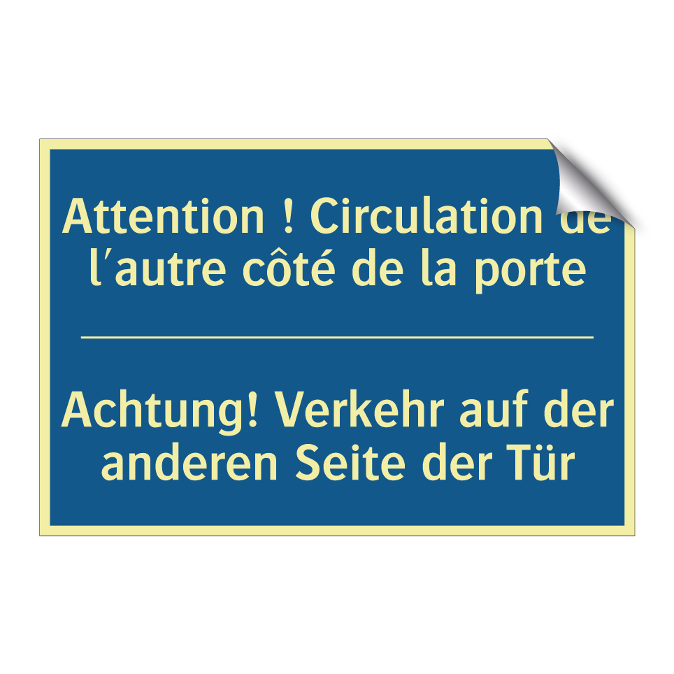 Achtung! Verkehr auf der anderen  /.../ - Attention ! Circulation de l'autre  /.../