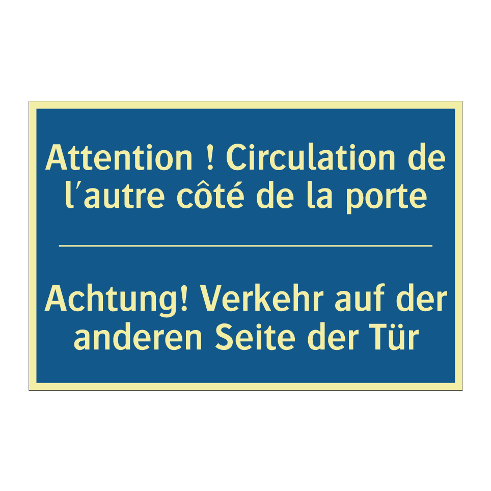 Achtung! Verkehr auf der anderen  /.../ - Attention ! Circulation de l'autre  /.../