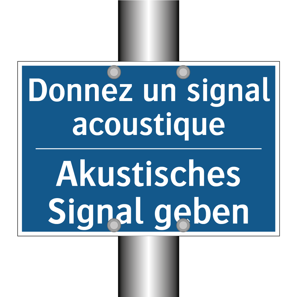 Akustisches Signal geben - Donnez un signal acoustique