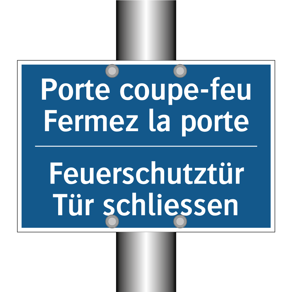 Feuerschutztür Tür schliessen - Porte coupe-feu Fermez la porte /.../