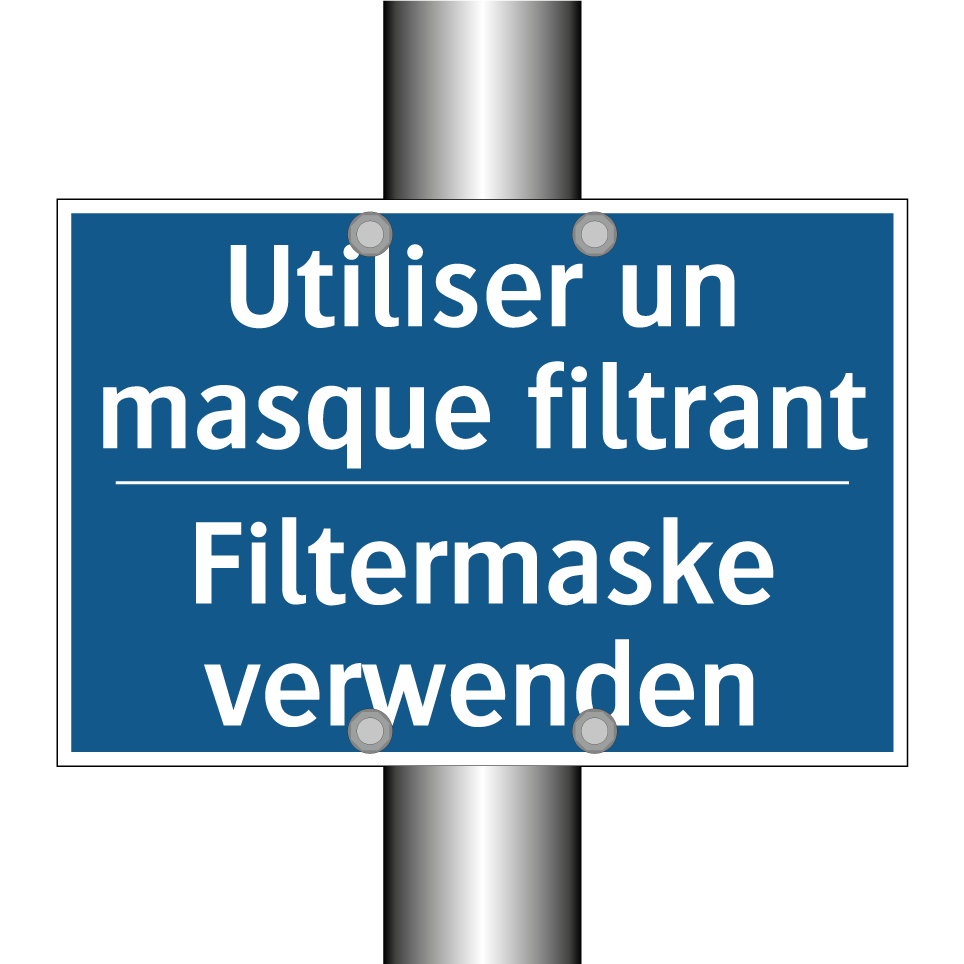 Filtermaske verwenden - Utiliser un masque filtrant