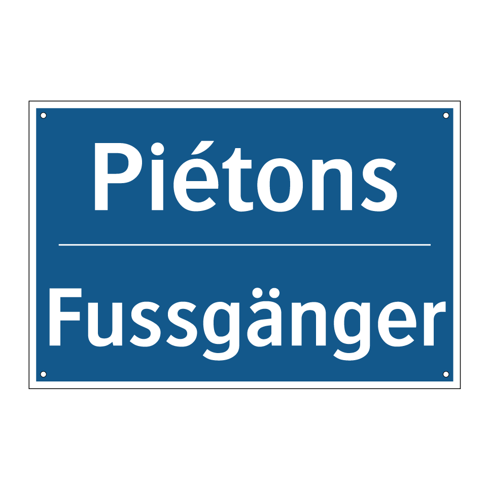 Fussgänger - Piétons
