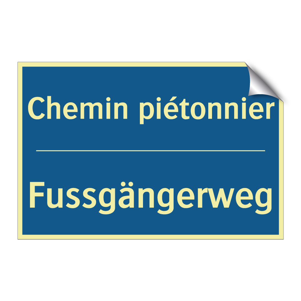 Fussgängerweg - Chemin piétonnier