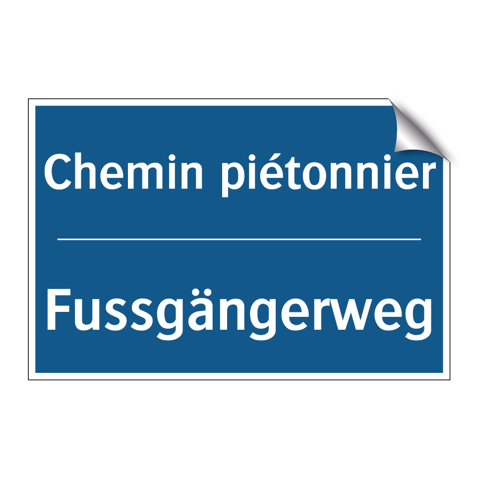 Fussgängerweg - Chemin piétonnier