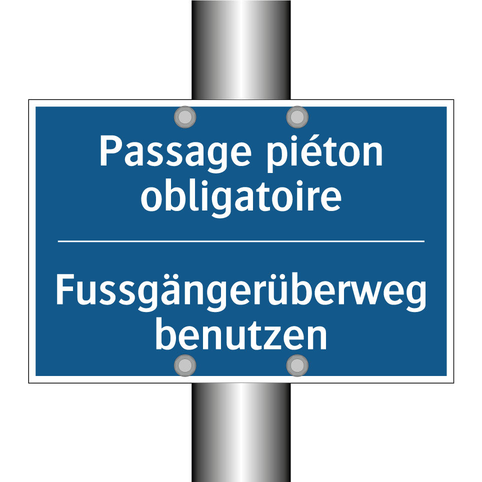 Fussgängerüberweg benutzen - Passage piéton obligatoire