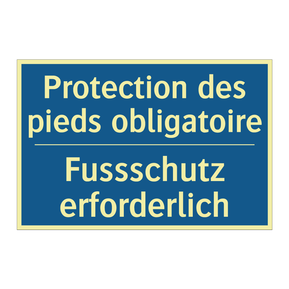 Fussschutz erforderlich - Protection des pieds obligatoire /.../