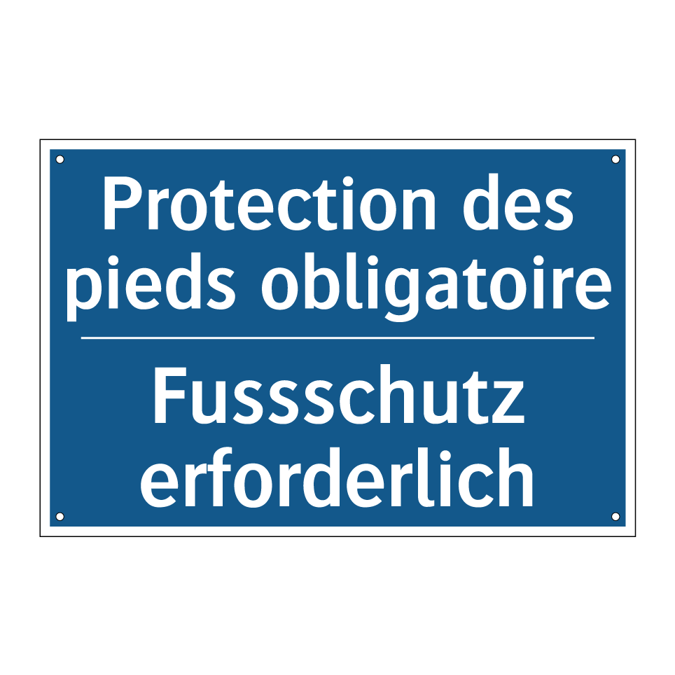 Fussschutz erforderlich - Protection des pieds obligatoire /.../