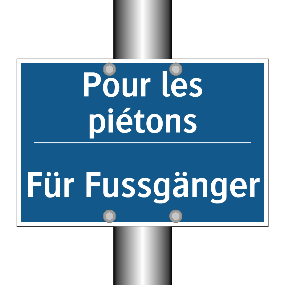 Für Fussgänger - Pour les piétons