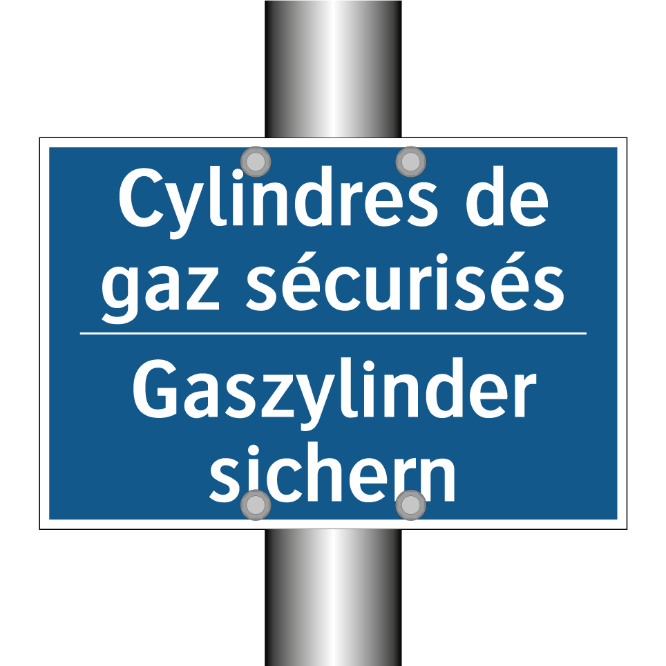 Gaszylinder sichern - Cylindres de gaz sécurisés