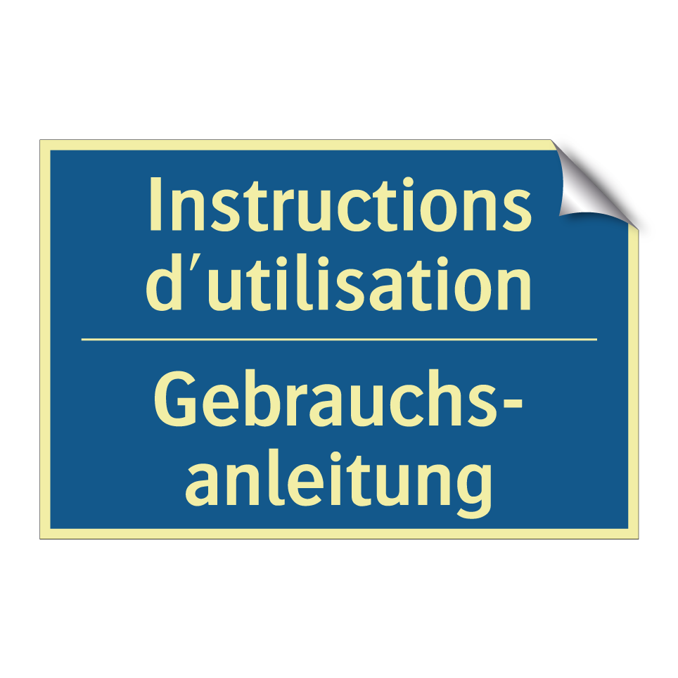 Gebrauchs- anleitung - Instructions d'utilisation