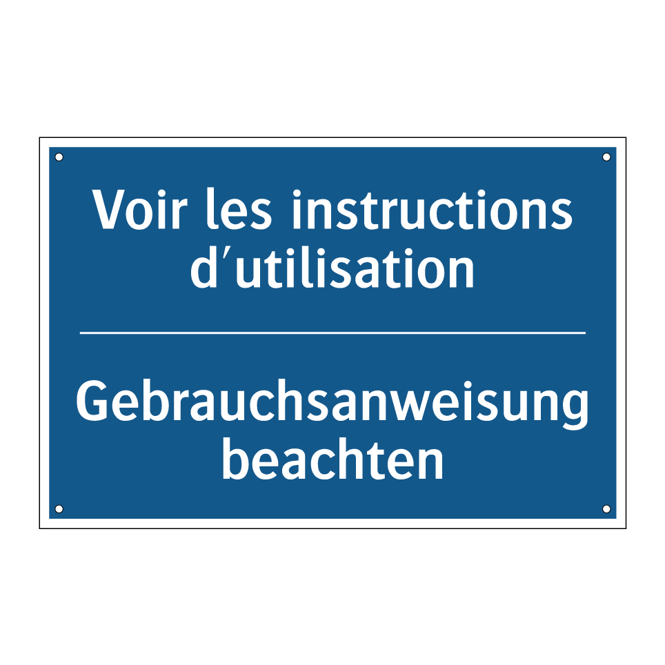 Gebrauchsanweisung beachten - Voir les instructions d'utilisation /.../