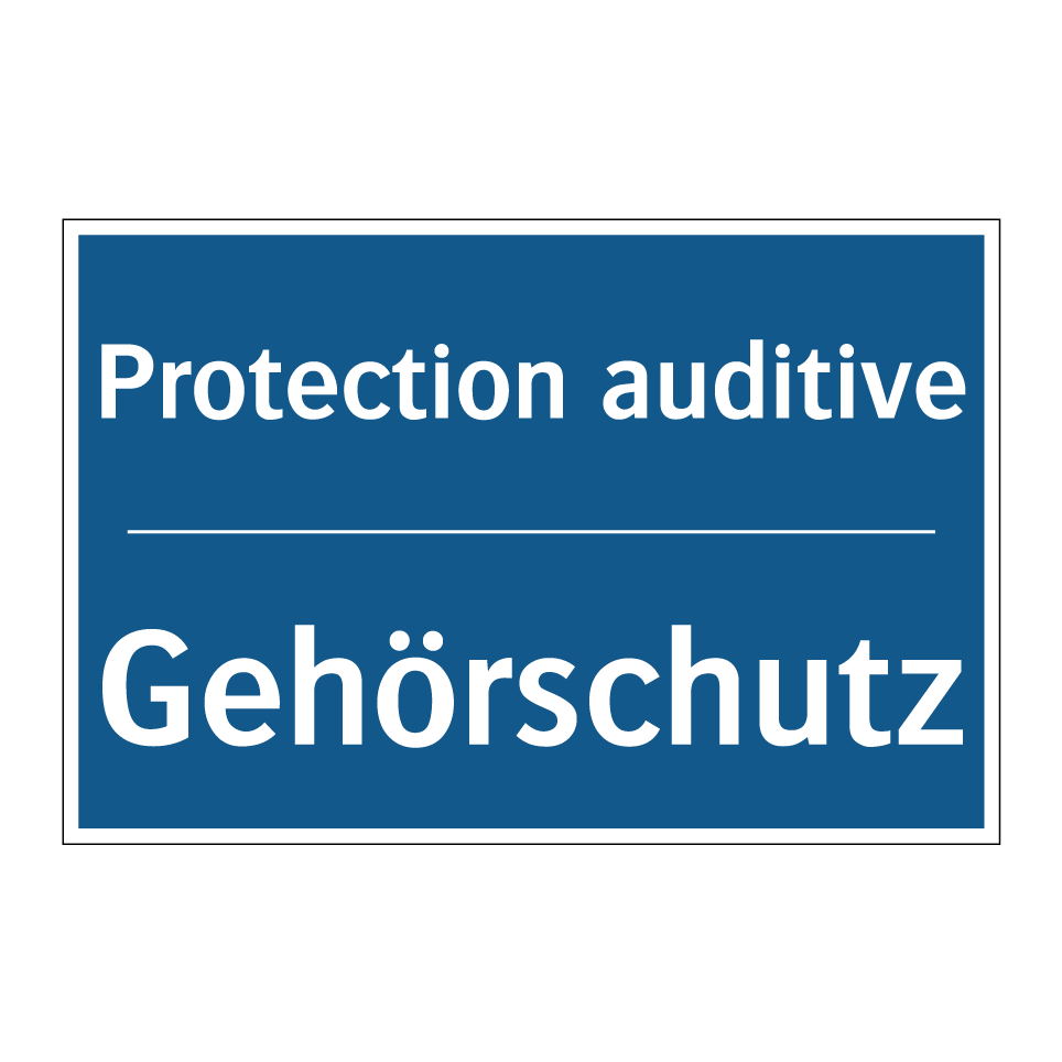 Gehörschutz - Protection auditive