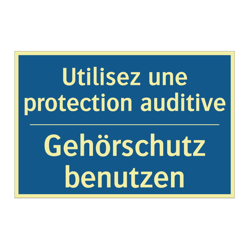 Gehörschutz benutzen - Utilisez une protection auditive /.../