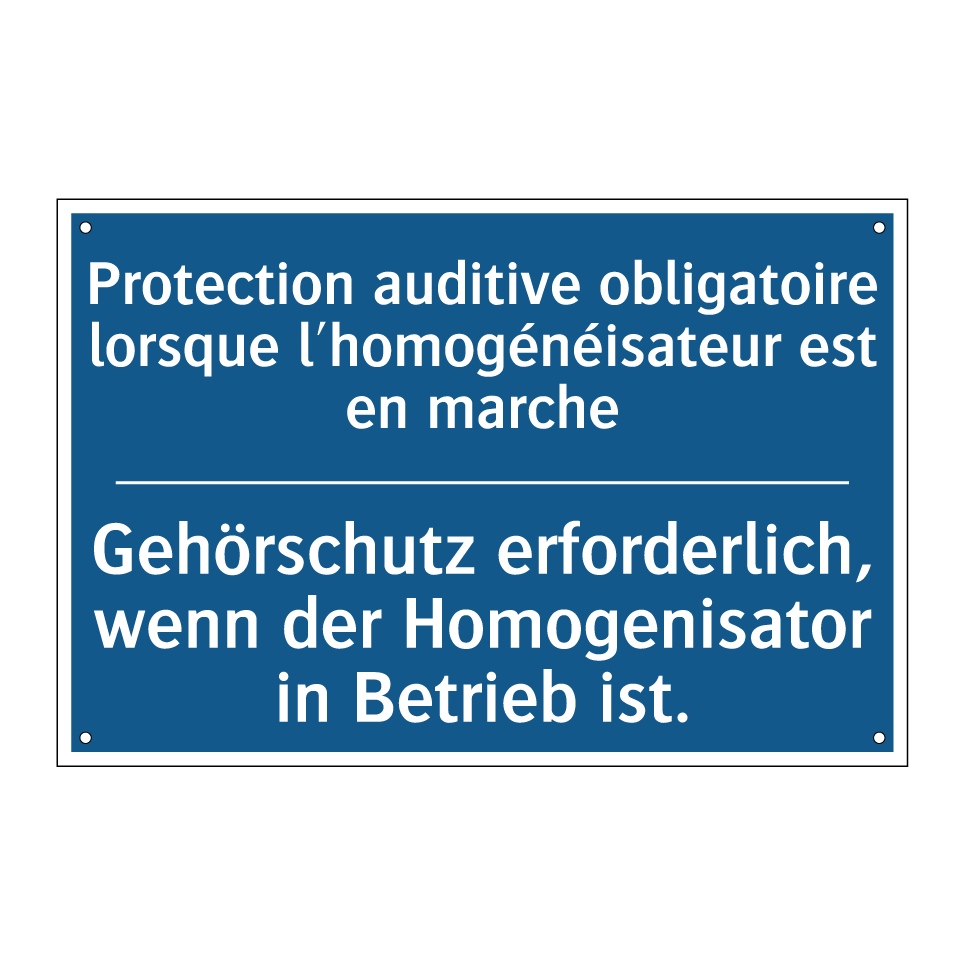 Gehörschutz erforderlich, wenn  /.../ - Protection auditive obligatoire  /.../