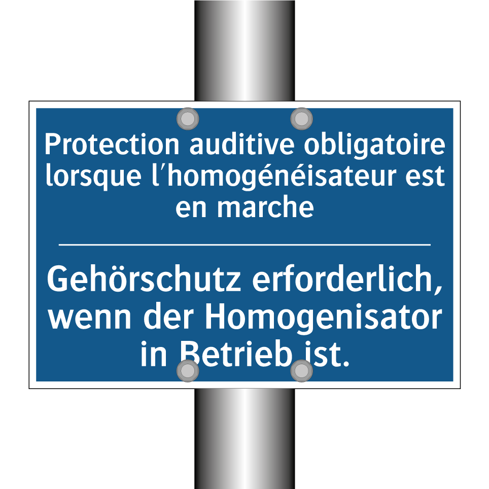Gehörschutz erforderlich, wenn  /.../ - Protection auditive obligatoire  /.../