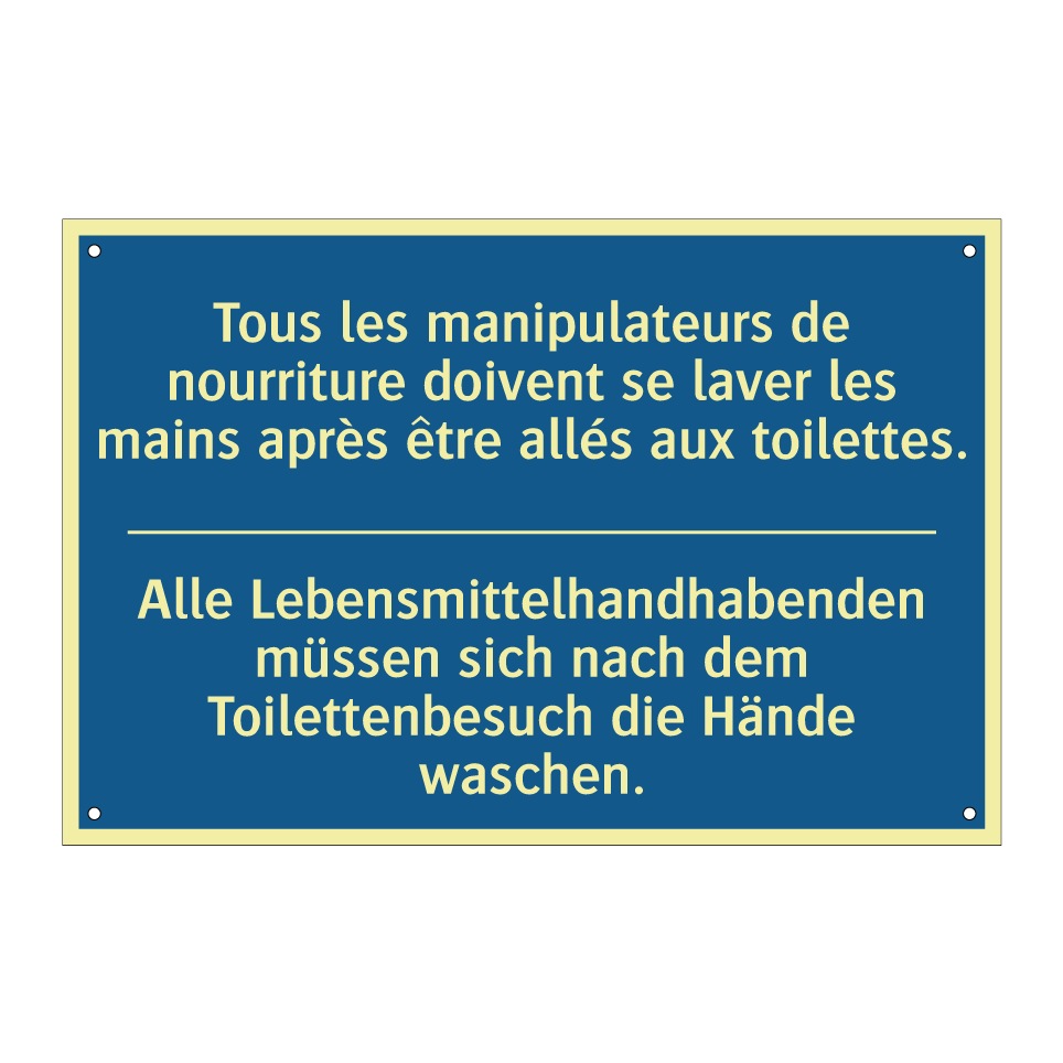 Alle Lebensmittelhandhabenden  /.../ - Tous les manipulateurs de nourriture  /.../