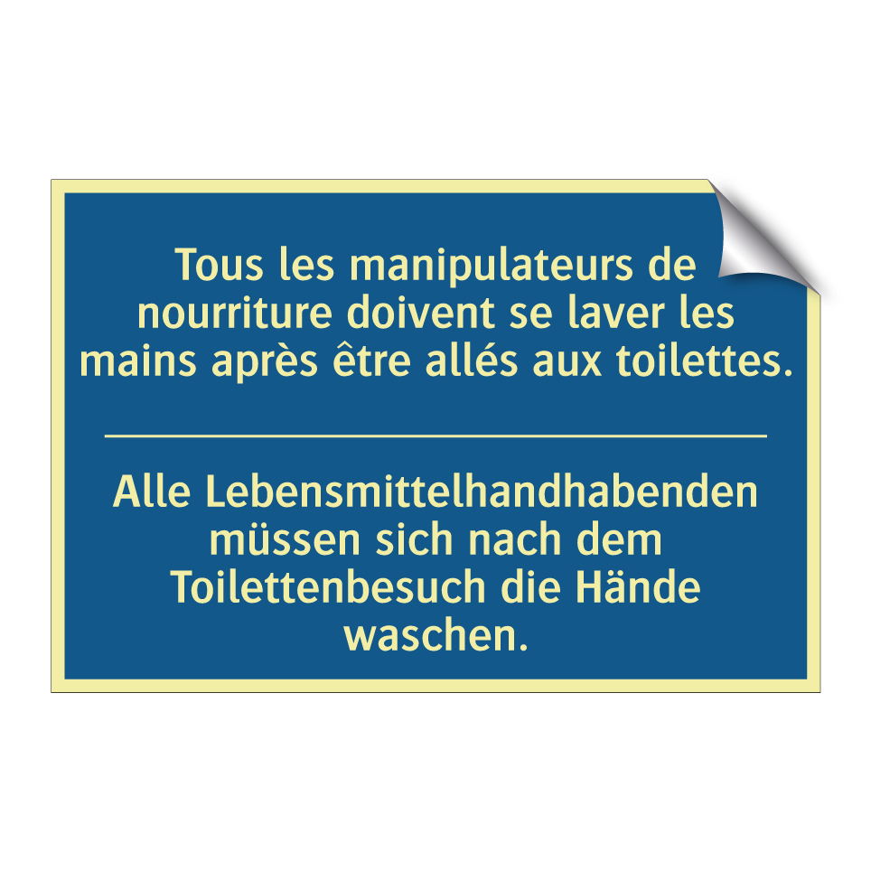 Alle Lebensmittelhandhabenden  /.../ - Tous les manipulateurs de nourriture  /.../
