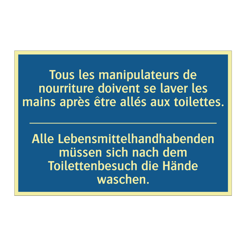 Alle Lebensmittelhandhabenden  /.../ - Tous les manipulateurs de nourriture  /.../