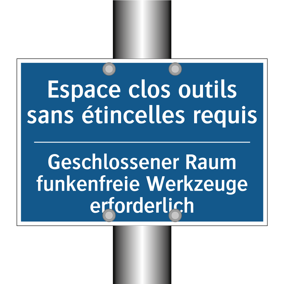 Geschlossener Raum funkenfreie  /.../ - Espace clos outils sans étincelles  /.../