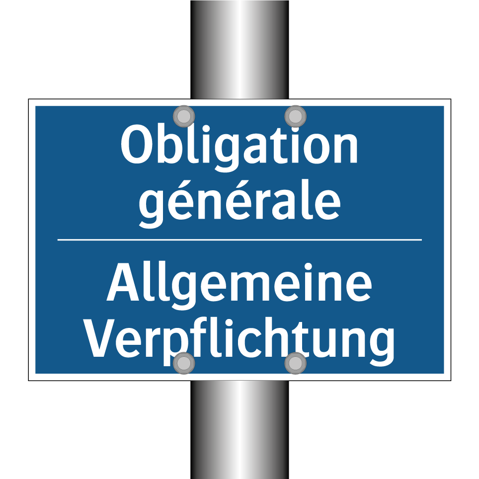 Allgemeine Verpflichtung - Obligation générale