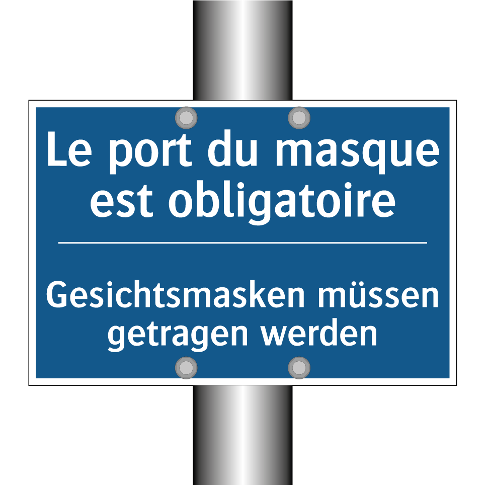 Gesichtsmasken müssen getragen  /.../ - Le port du masque est obligatoire /.../