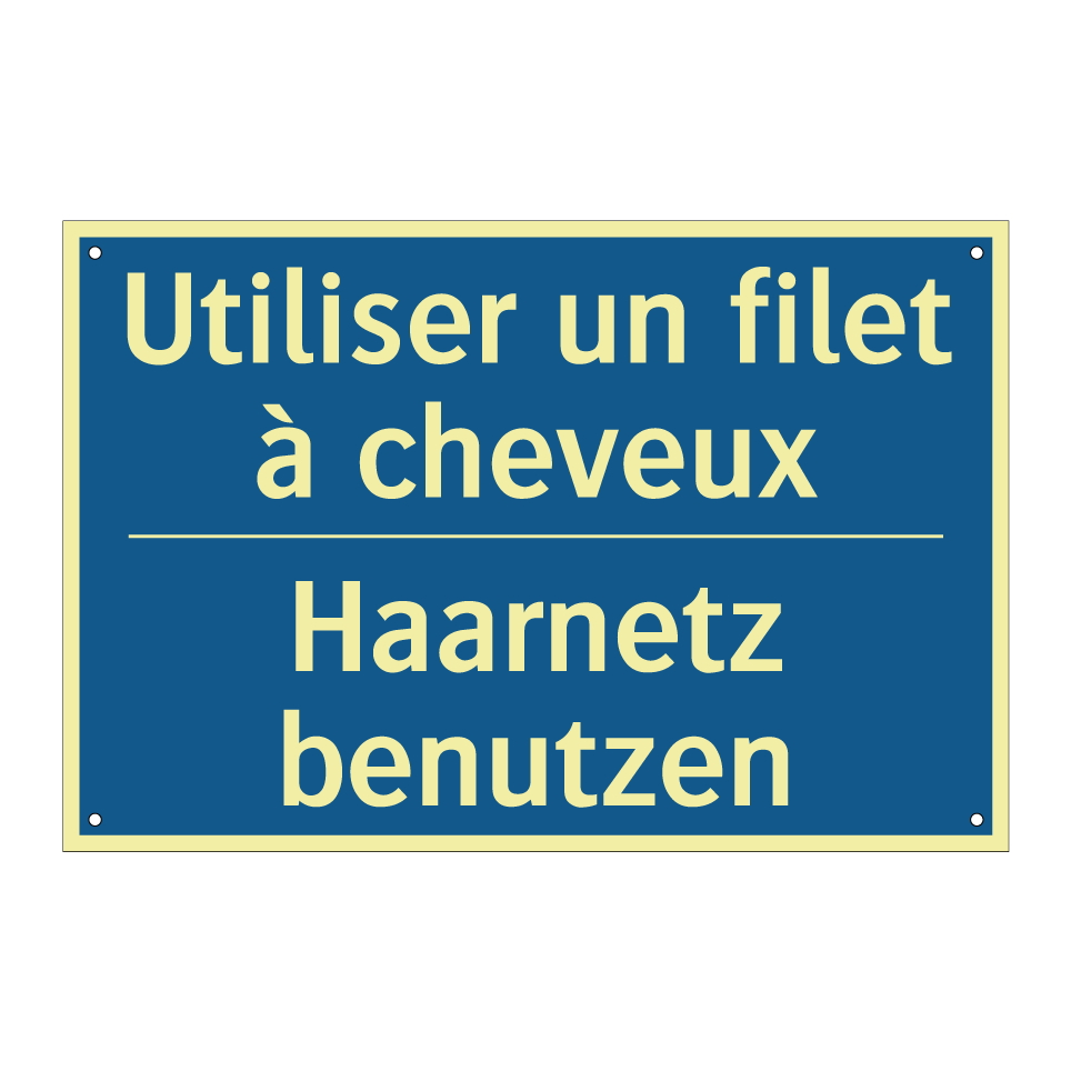 Haarnetz benutzen - Utiliser un filet à cheveux