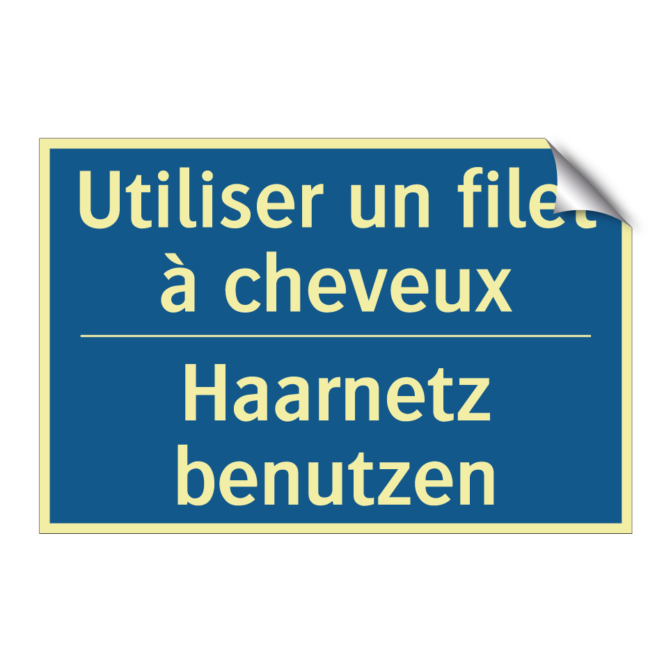 Haarnetz benutzen - Utiliser un filet à cheveux