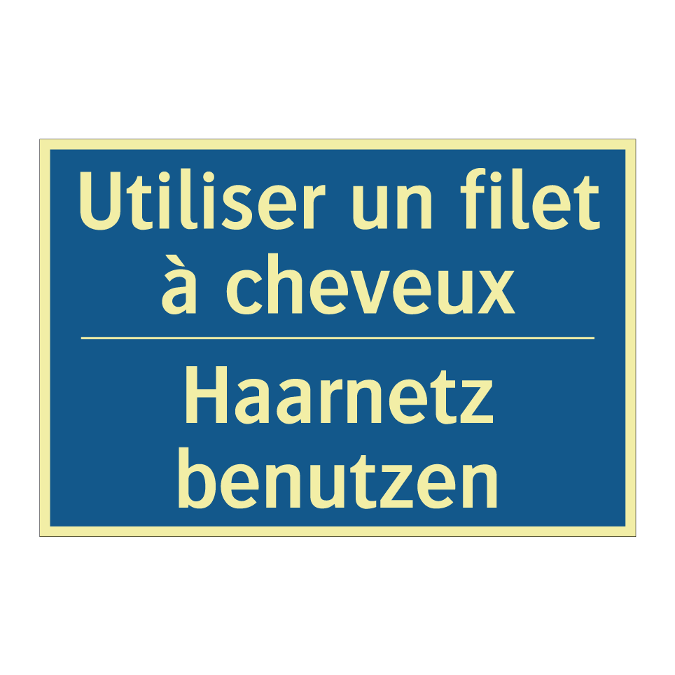 Haarnetz benutzen - Utiliser un filet à cheveux