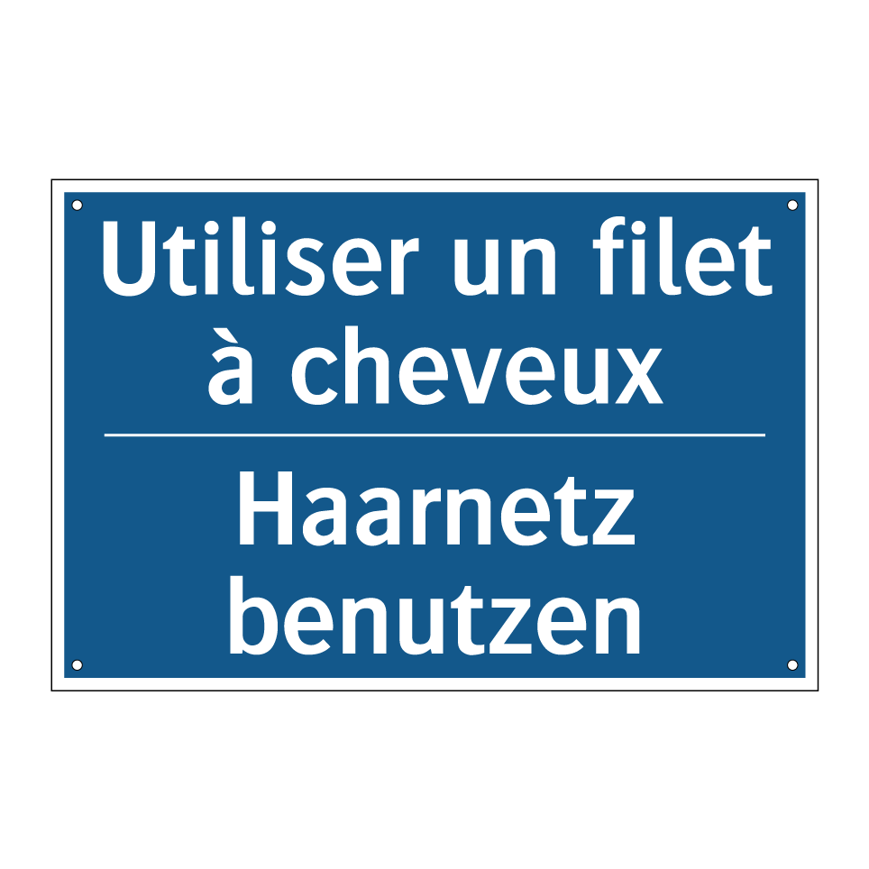 Haarnetz benutzen - Utiliser un filet à cheveux