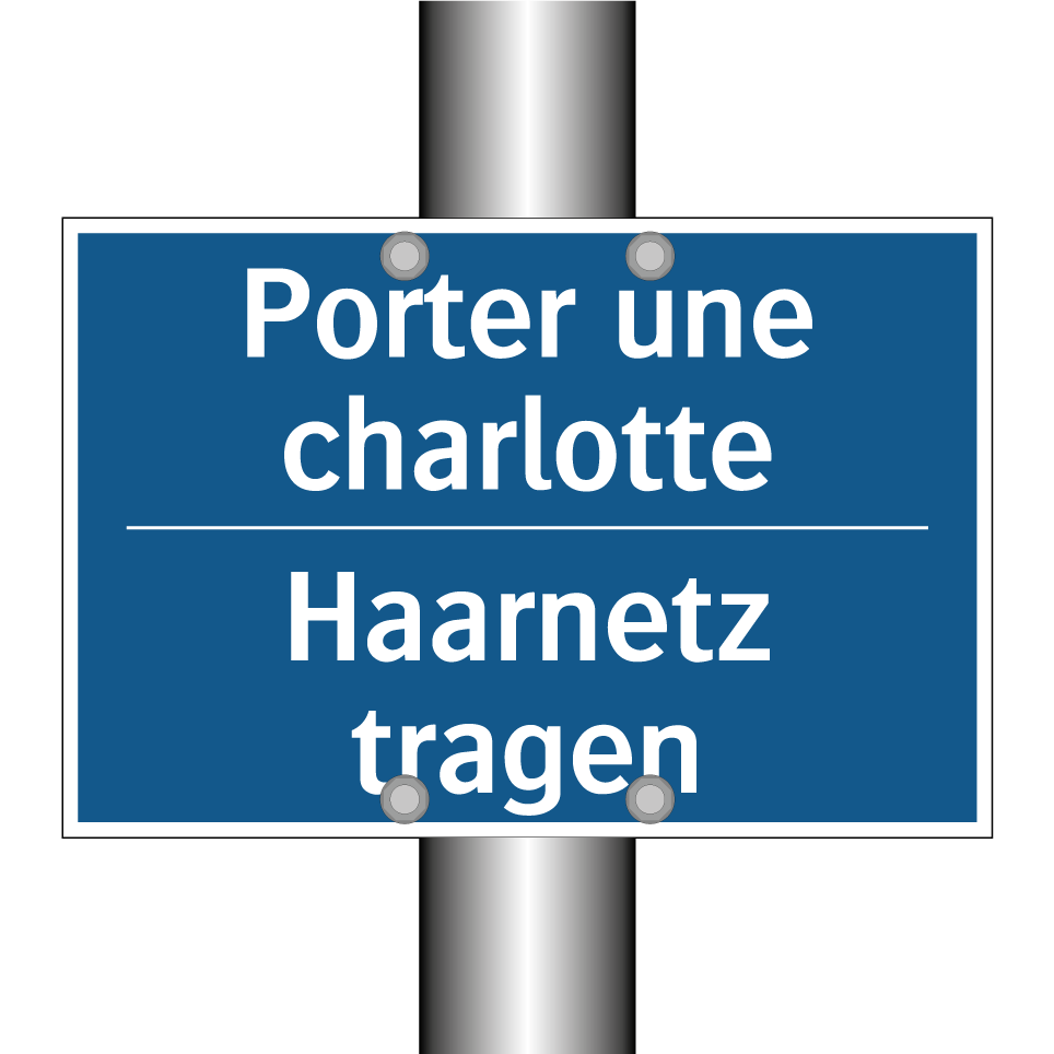 Haarnetz tragen - Porter une charlotte