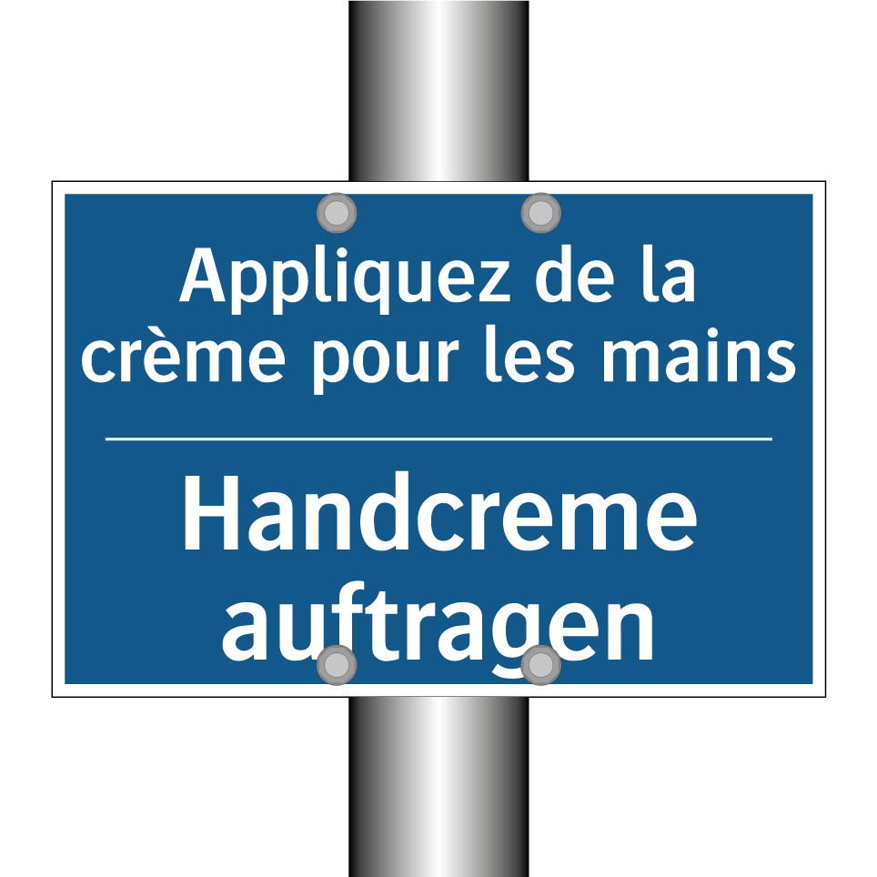 Handcreme auftragen - Appliquez de la crème pour les  /.../
