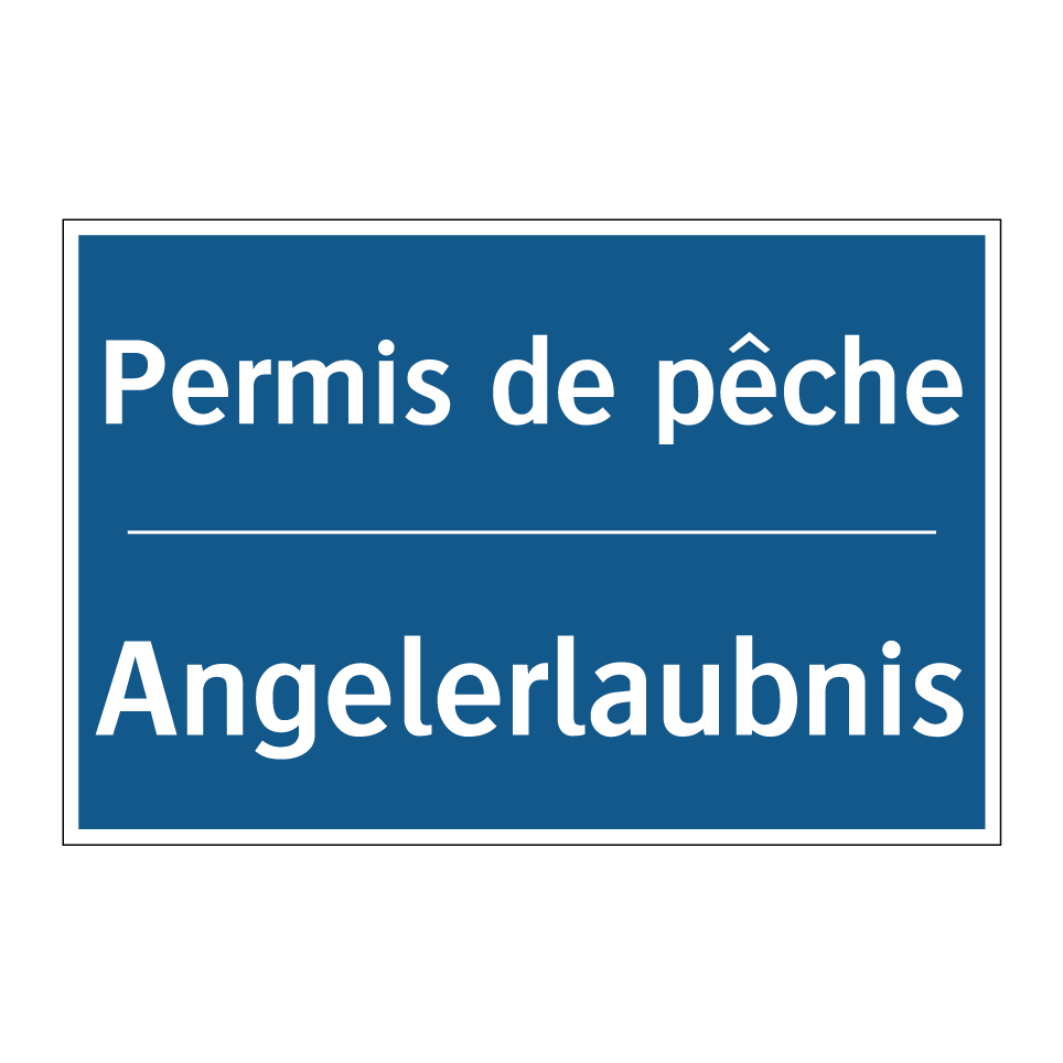 Angelerlaubnis - Permis de pêche