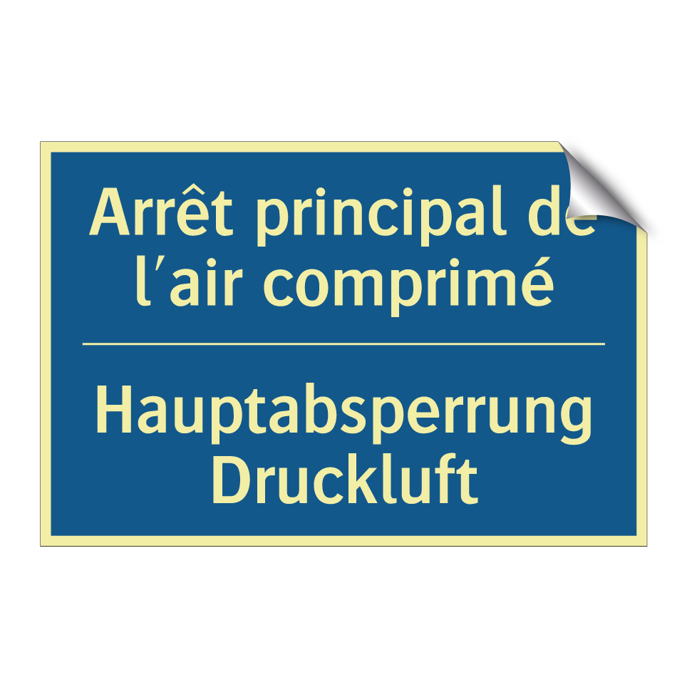 Hauptabsperrung Druckluft - Arrêt principal de l'air comprimé /.../