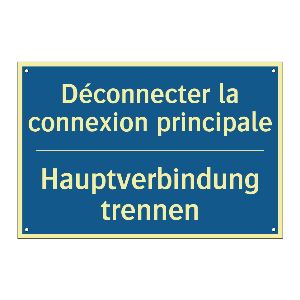Hauptverbindung trennen - Déconnecter la connexion principale /.../