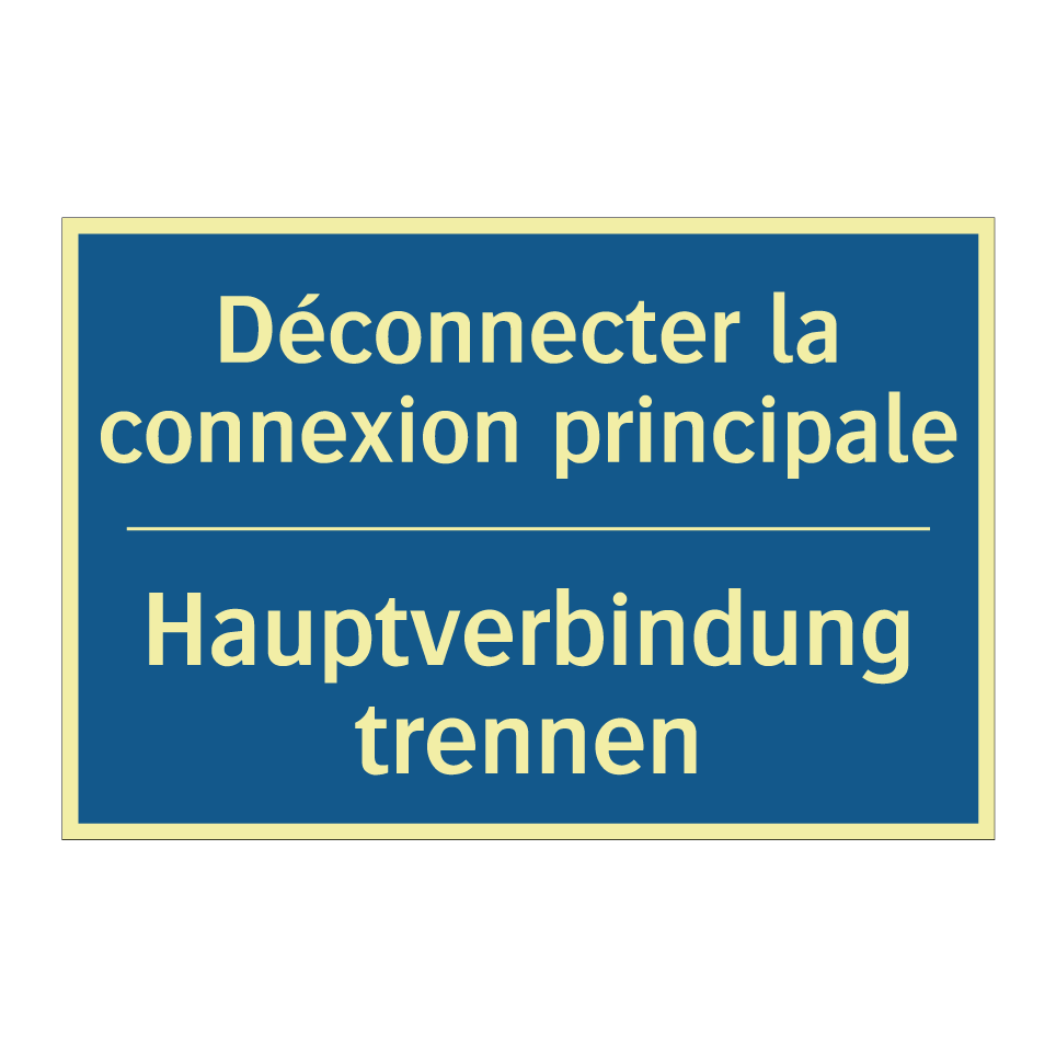 Hauptverbindung trennen - Déconnecter la connexion principale /.../
