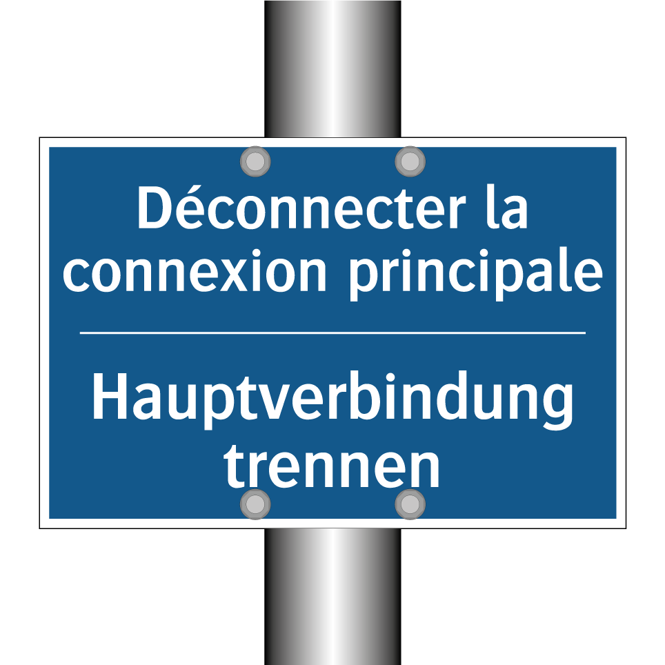 Hauptverbindung trennen - Déconnecter la connexion principale /.../