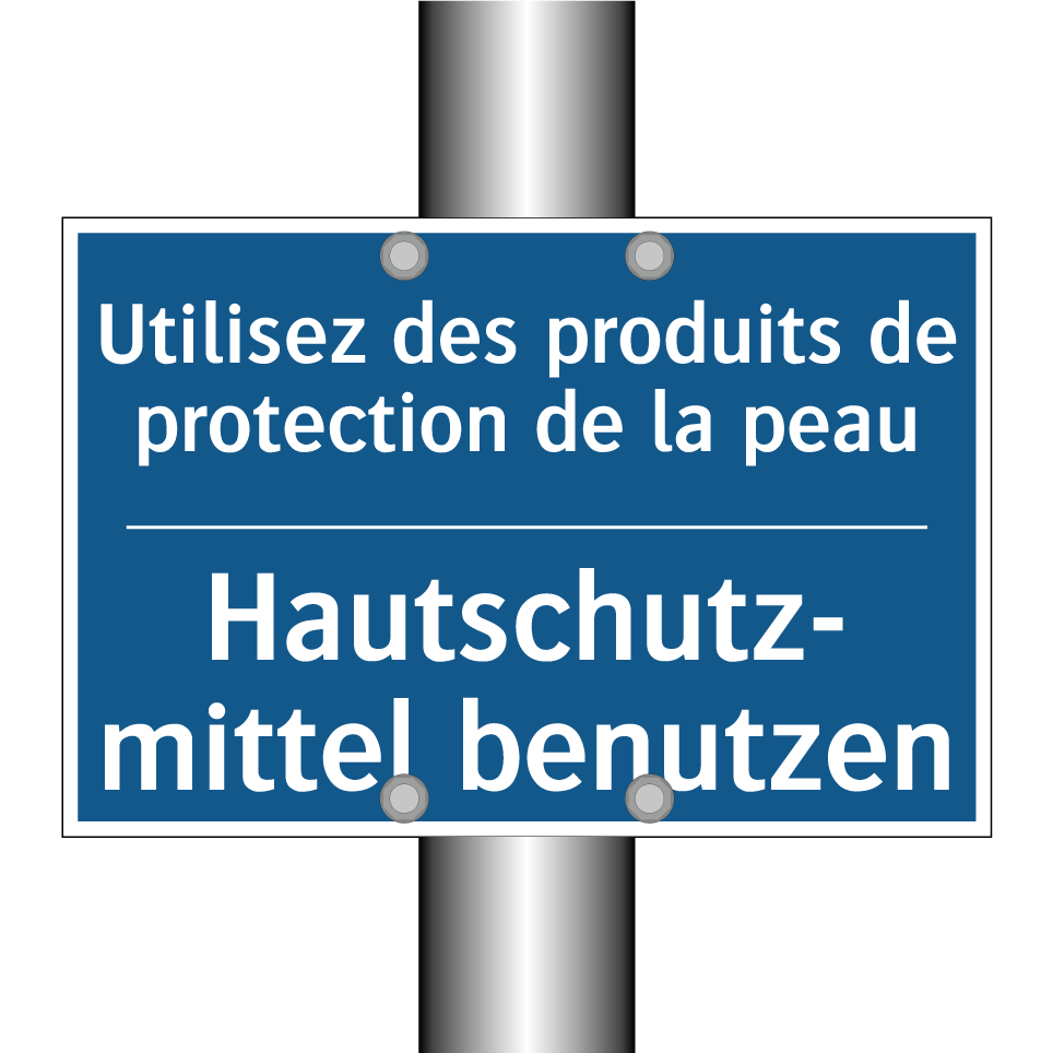 Hautschutz- mittel benutzen - Utilisez des produits de protection  /.../